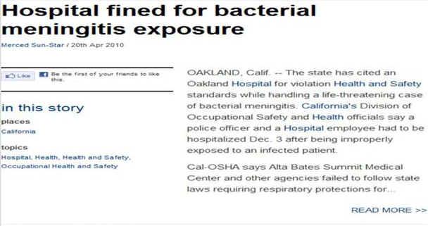 Page 064 Bacterial Meningitis & Hospital Fined