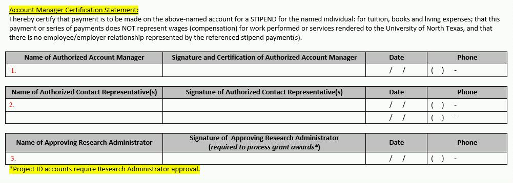 1. Authorized Account Holder [required field] This information is used for audit compliance.