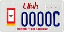 This plate honors the family of a member of the military who is killed while serving in the United States armed forces. The applicant must be a recipient of the Gold Star award, issued by the U.S. Secretary of Defense.