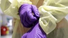 Use PPE 1. Don gown & gloves prior to room entry/ remove gown & gloves after room exit and dispose of in the appropriate receptacle Prevent spread of germs into and out of patient s room 1.
