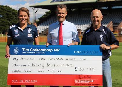 OPPORTUNITIES Local Sport Grant Program $50,000 per year per electorate. Opens around August/September each year.