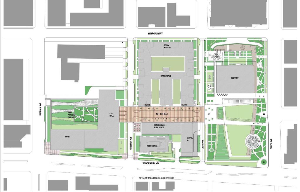 Design Concepts Proposed Parking Private Development Lincoln Park Library Civic Plaza Lincoln Park *Note: Private