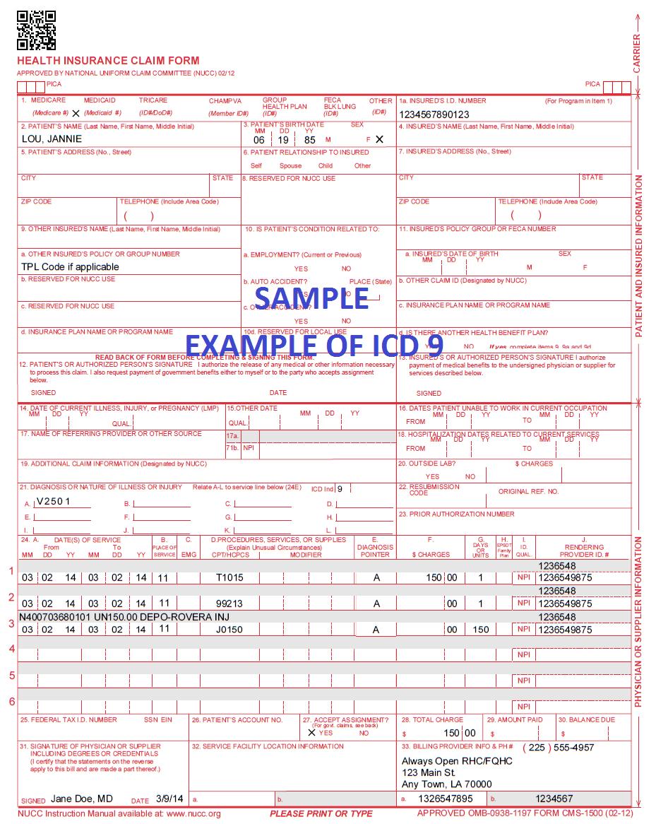 LOUISIANA MEDICAID PROGRAM ISSUED: 07/19/17 REPLACED: 09/28/15 APPENDIX D: CLAIMS FILING PAGE(S) 32