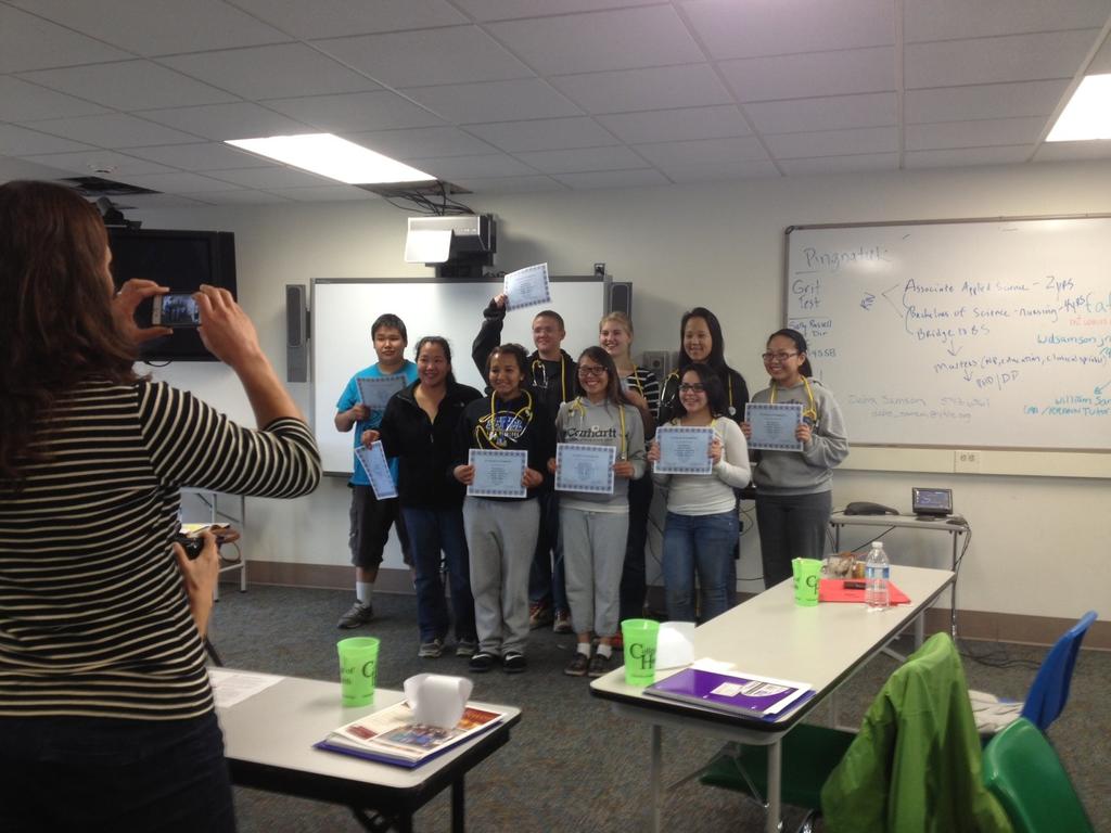 Recruitment and Retention of Alaska Natives into Nursing To the left: RRANN Bethel Summer Nurse Camp students with their stethoscopes and certificates.