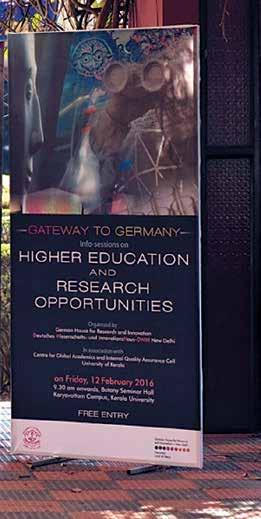 Events Headed by the former Chairman of the Board of DWIH New Delhi, the German delegation included representatives of leading universities, research institutes and funding organisations namely: