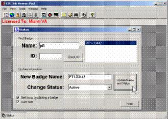 Figure 3). Doctor, Nurse, and Registration tags were entered into the software with IDs that described their job title (e.g. DR1-doctor, RN3-registered nurse, RG7-registration clerk, etc.). Also, patient tags were entered into the software with the patient tag number followed by the patient s medical record number (e.