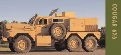 The Cougar is available in two configurations: a 4x4 design (see Figure 2) and 6x6 design (see Figure 3).
