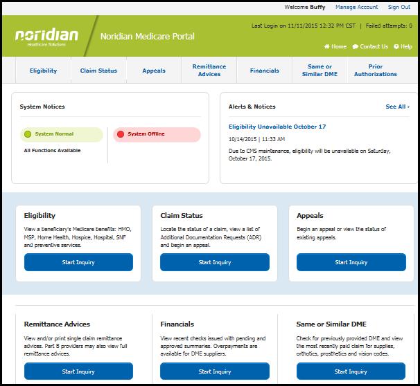 Noridian Medicare Portal