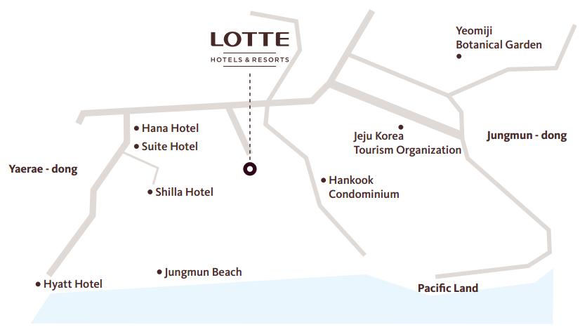 The Lotte Hotel Jeju is a resort of Lotte Hotels & Resorts, opened in the heart of Jungmun Tourism Complex.