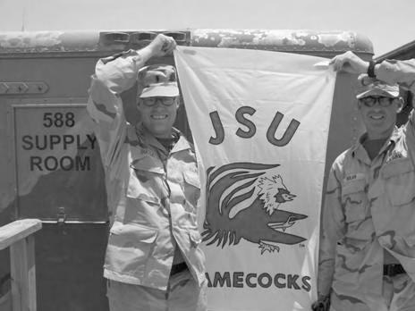 JSU IN IRAQ More Gamecock alum and instructor in Iraq Another JSU ROTC grad in Iraq (Via Email) In July 2006, Major Greg Pass wrote: Here is a picture of Gamecock alumni Bill