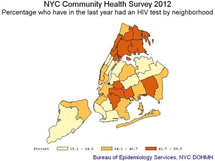 Throughout New York City, there are very prominent disparities amongst different racial groups in the rates of new HIV diagnoses.