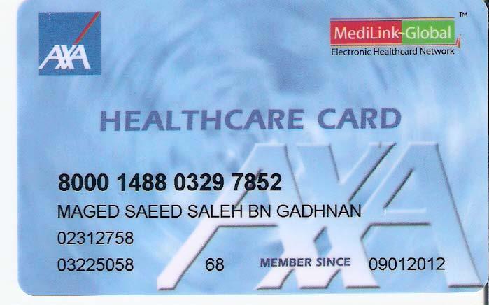 SAMPLE IN PATIENT CARD Note : The