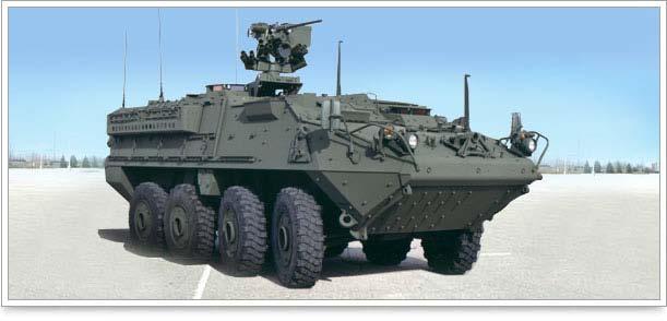 The Stryker family of vehicles consists of the: 1. Infantry Carrier Vehicle (Figure 3) 2. Reconnaissance Vehicle 3. Mortar Carrier Vehicle 4. Commander s Vehicle 5. Fire Support Vehicle 6.