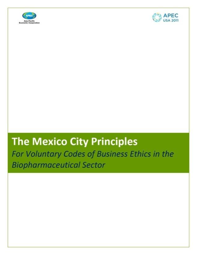 APEC multi-year funding awarded to implement The Mexico City Principles Implementation supported by: APEC Life Sciences