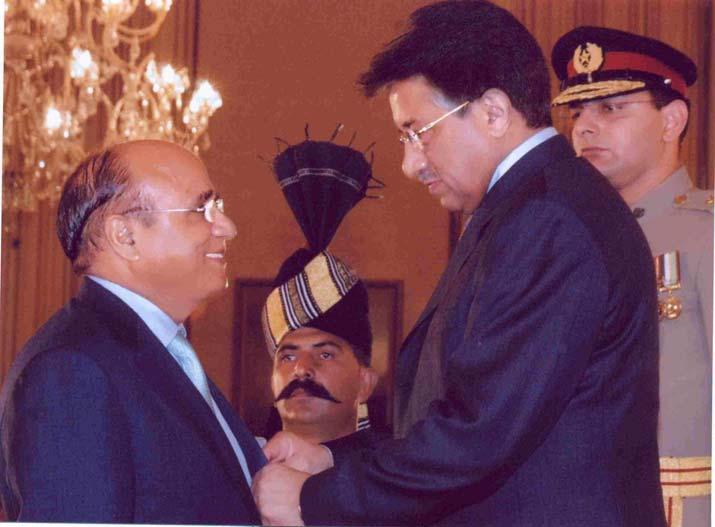In recognition of its contribution towards the rehabilitation after the October 2005 earthquake, the President of Pakistan conferred upon Sir Anwar Pervez, OBE H Pk Sitra-e-Essar in June 2006.