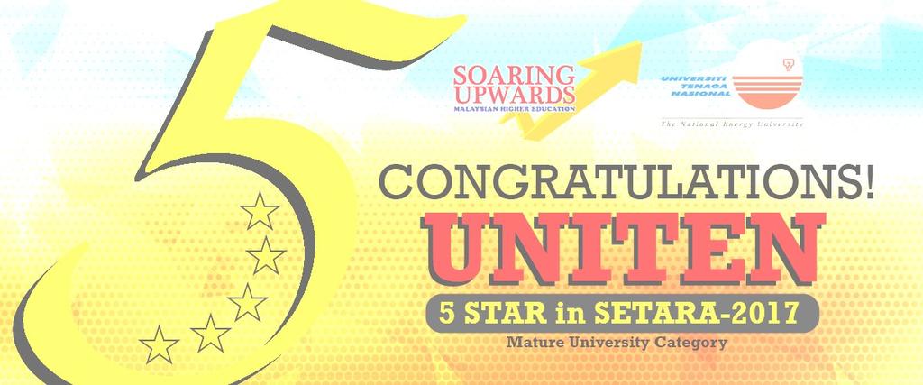 UNITEN has been awarded Tier 5 SETARA-2017 rating