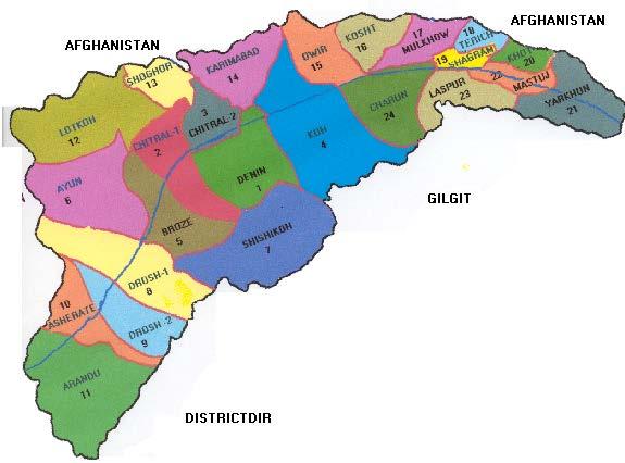 FIGURE 2: MAP OF CHITRAL The