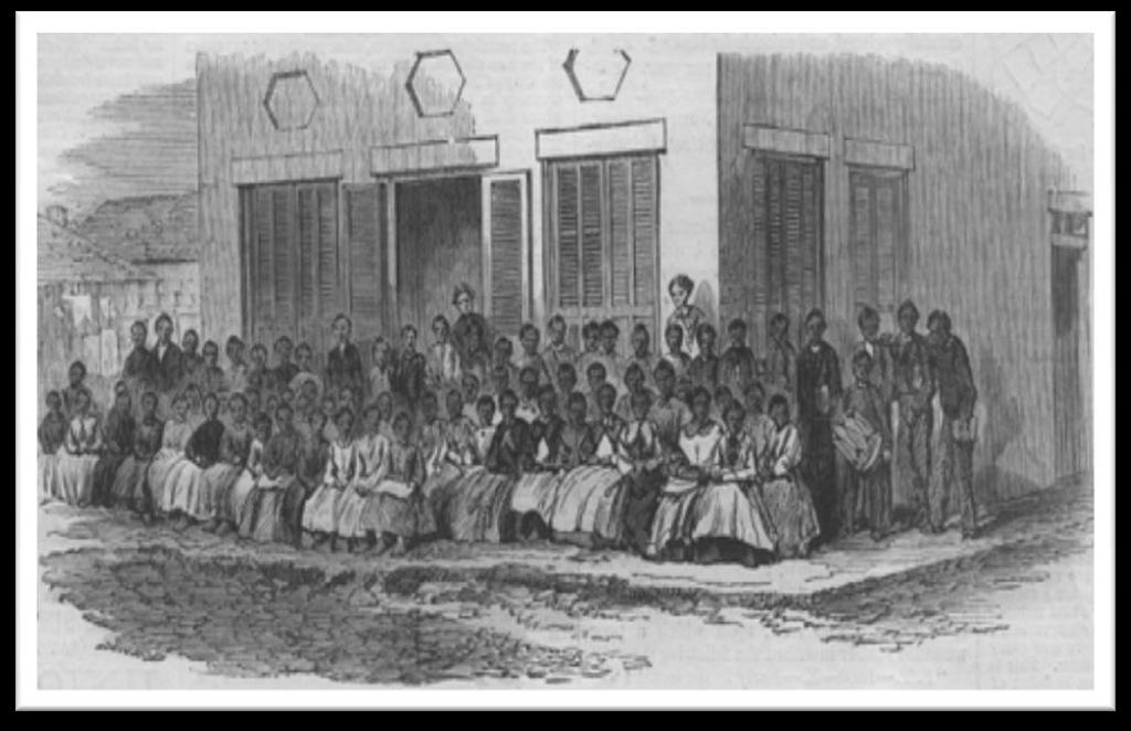 Within five years, the Butler School House (image published in Harper s Weekly on October 3, 1868) in Hampton would become an important educational institution for blacks on the Peninsula, especially