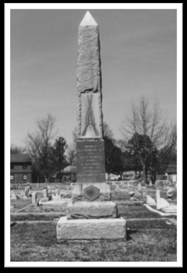 The Civil War Monument in Lincoln Memorial Cemetery in Portsmouth was also dedicated to the black Civil War veterans. Courtesy Mae Breckenridge-Haywood James E.