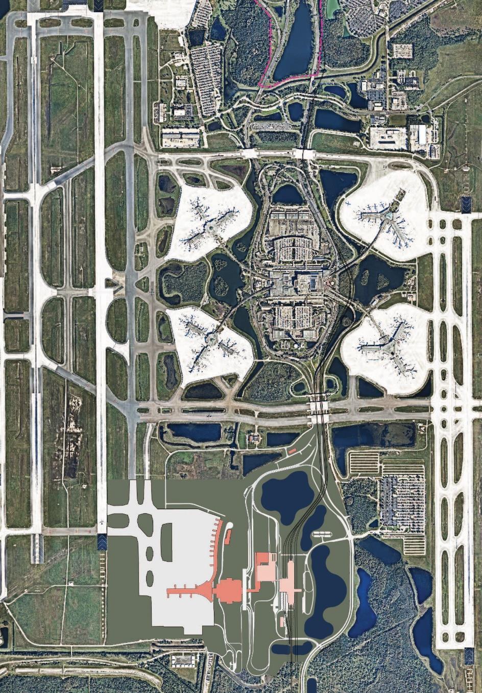 Site Map Orlando International Airport (MCO) North Terminal Terminal A & B Parking Garages North Terminal Complex South Terminal