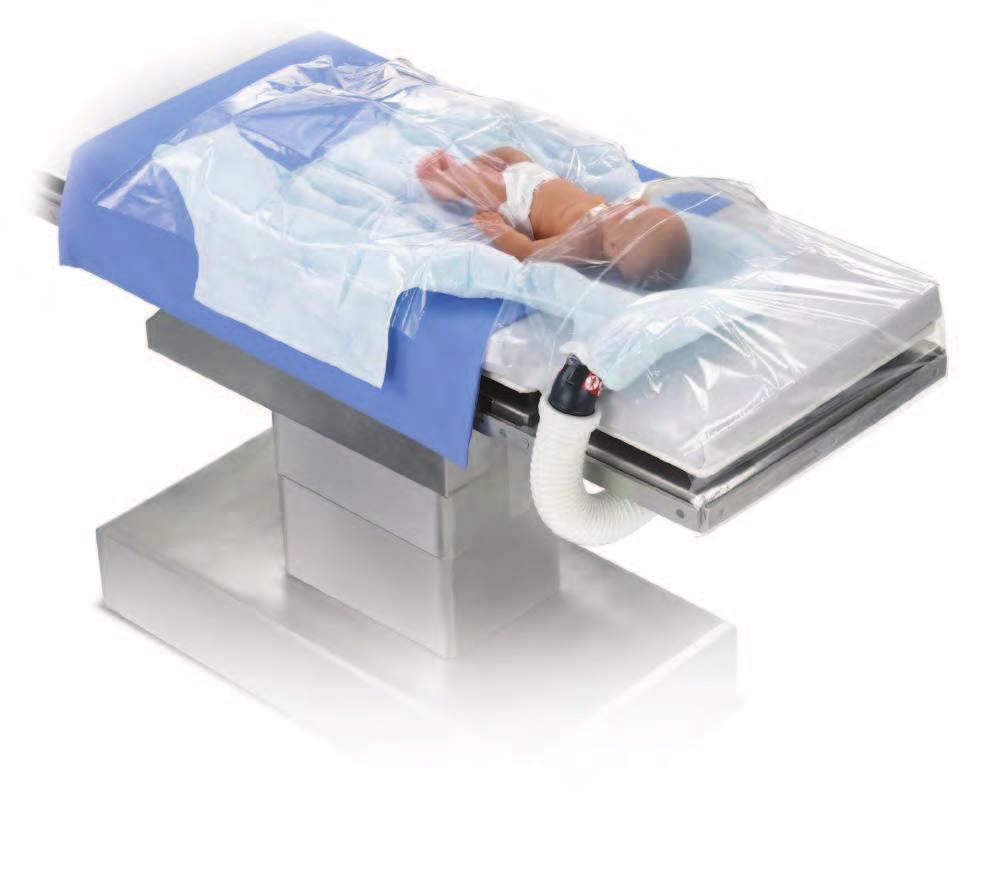Underbody Series Paediatric Underbody Blanket Model 555 The under-patient design of the 3M Bair Hugger paediatric underbody blanket warms even the smallest patients while providing clinicians with