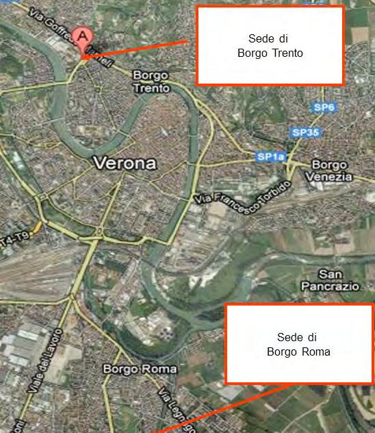 WHERE WE ARE The two sites of the Hospital University Integrated Trust of Verona are located near the center of Verona and within easy reach for those who arrive in the city by car, train or plane.