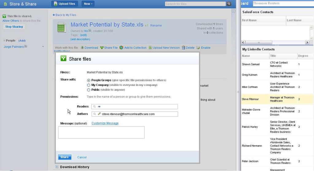 Preview Integration with Linked in Integrated