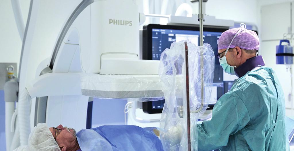 Image guided therapy Azurion Reduction of procedure time by 17% with Philips Azurion in independently verified study The ability to treat one more patient per day today, or in the future More than