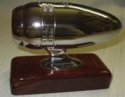 Chromed brass electric siren. Item: 4230 12 volts 10 amps siren. Chromed brass siren spare parts.