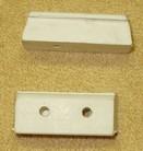 Item: 4539 White rubber plug with central hole fitted on