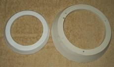 Inclined white rubber gasket for navigation compass