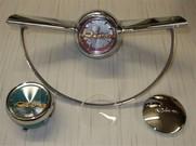 Item: 5033/A Fitted steering-wheel, supplied with ray chromed covering and central decoration