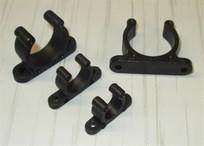 Item: 5049 Plastic clamps as oar pole retainer, black colour. Item: 5049/A 15 mms.