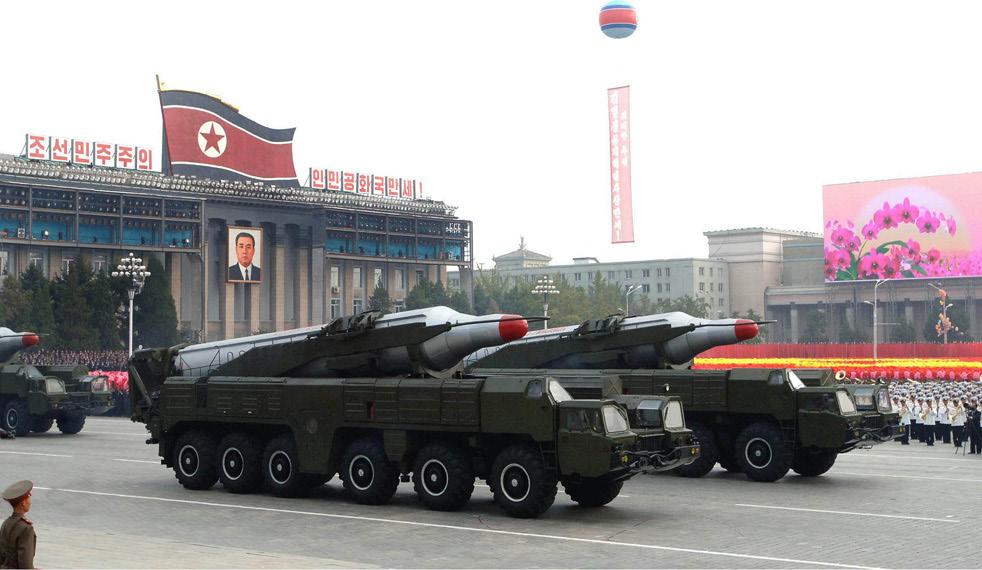 Musudan road-mobile intermediate-range ballistic missile (IRBM): Pyongyang appears to be moving towards the deployment of this single-stage missile, a slightly longer variant of the old Soviet SS-N-6