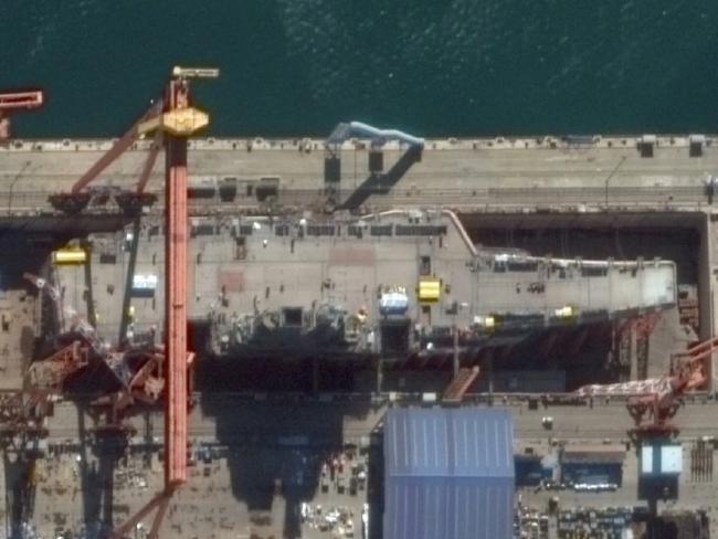 Figure 6. Shandong (Type 001A) Under Construction Picture dated November 30, 2016 Source: Photo captioned The new aircraft carrier, Project 001A, takes shape in China s Dalian shipyard.