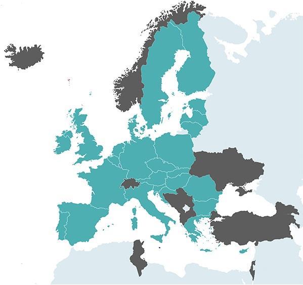 European Union Member States and Countries Associated to Horizon 2020 EU Member States (28) Associated Countries (16) Albania Armenia Bosnia & Herzegovina