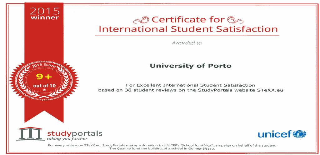 INTERNATIONAL COOPERATION STUDENT SATISFACTION 2016 INNOVATION IN