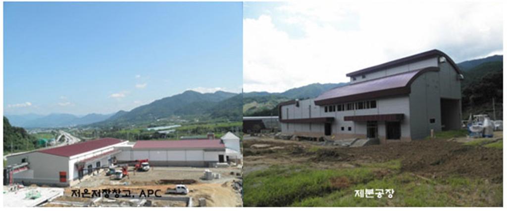 Cold storage warehouses and APC Milling factory Antibiotic-free chicken and duck processing plant, and kimchi factory are expected to be completed soon.