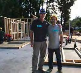 The frame for the Habitat House was created in WEAVERCOOKE s prefabrication warehouse