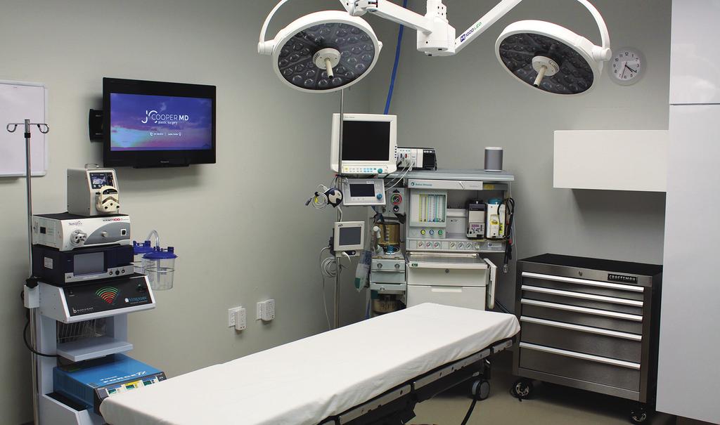 Our Operating Suite Our operating suite is a state-of-the-art facility that provides the safety of a hospital in the setting of a comfortable, modern, private office.