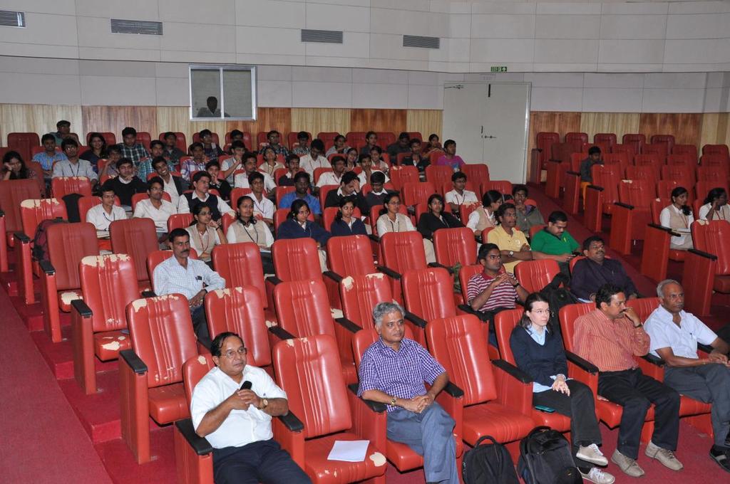 A portion of audience listening to Professor Lorenzo Bruzzone during IEEE GRSS DL talk at Indian Statistical Institute-Bangalore Centre, India on 27 January
