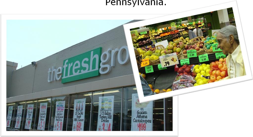PA Fresh Food Financing Initiative A public/partnership to increase access to fresh foods in underserved communities across Pennsylvania.