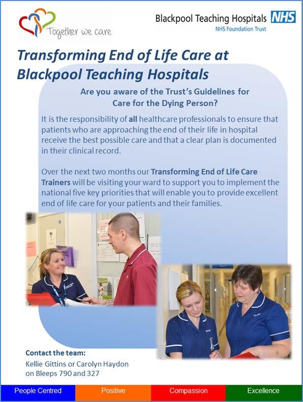 Missing Link: Transforming EoLC Through Training Ward based/hands-on training project.