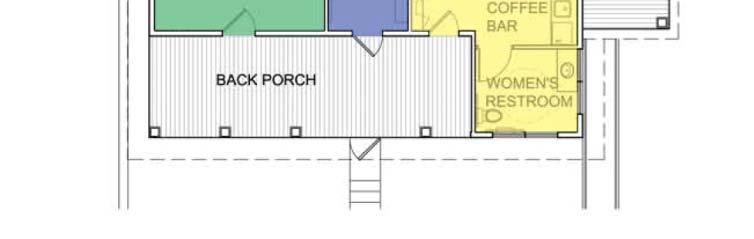 Increased uses requires two restrooms, and elimination of kitchen. Coyle House strongly associated with the RCC, with a separate identity. Cons: Will not promote tourism.