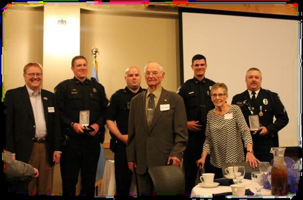 L Recognition Banquet Life Saving Award Left to Right: