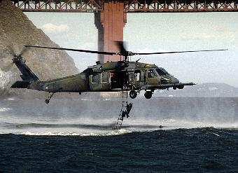Air Force Aircraft Helicopters provide search,