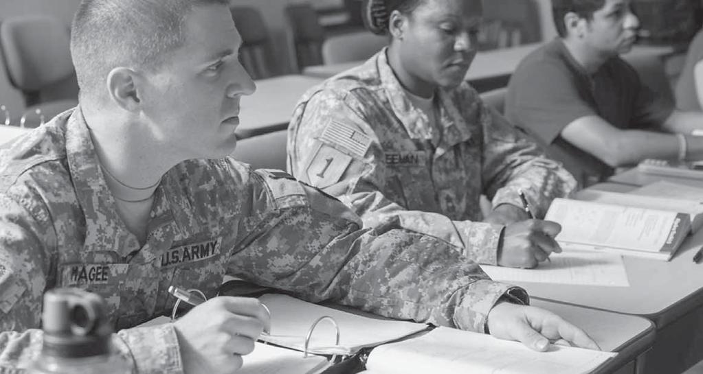 NEWS Photo courtesy of UNIVERSITY OF SOUTH CAROLINA CREATIVE SERVICES Nearly 2,000 Soldiers on Fort Jackson attend college classes a high number, considering that most Soldiers are in Basic