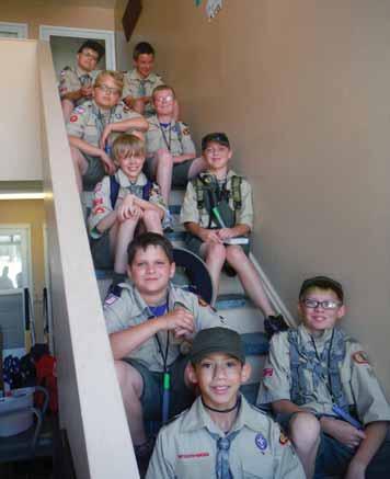 Summer Scouts Members of Fort Jackson s Boy Scout Troop 89 spent the past week camping, working on rank requirements and earning