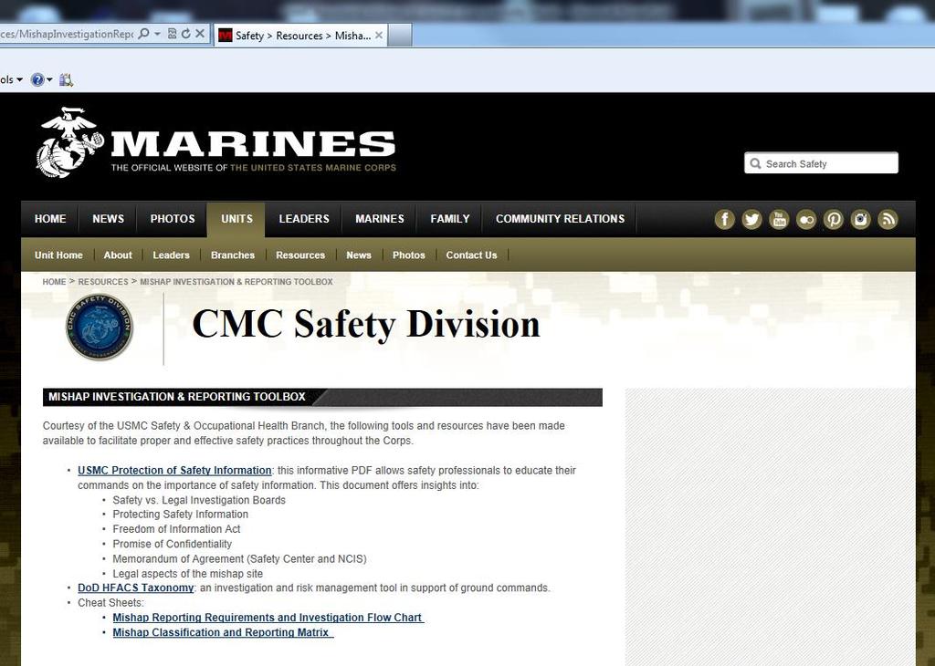 USMC Ground Mishap Investigation Course Downloadable PPT