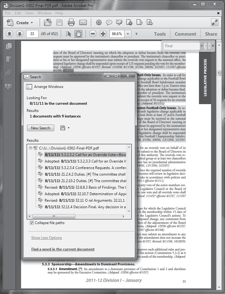 User Guide to Electronic Device Formats QUARTERLY PUBLICATION Division I, II and III Manuals are updated quarterly and available in electronic format.